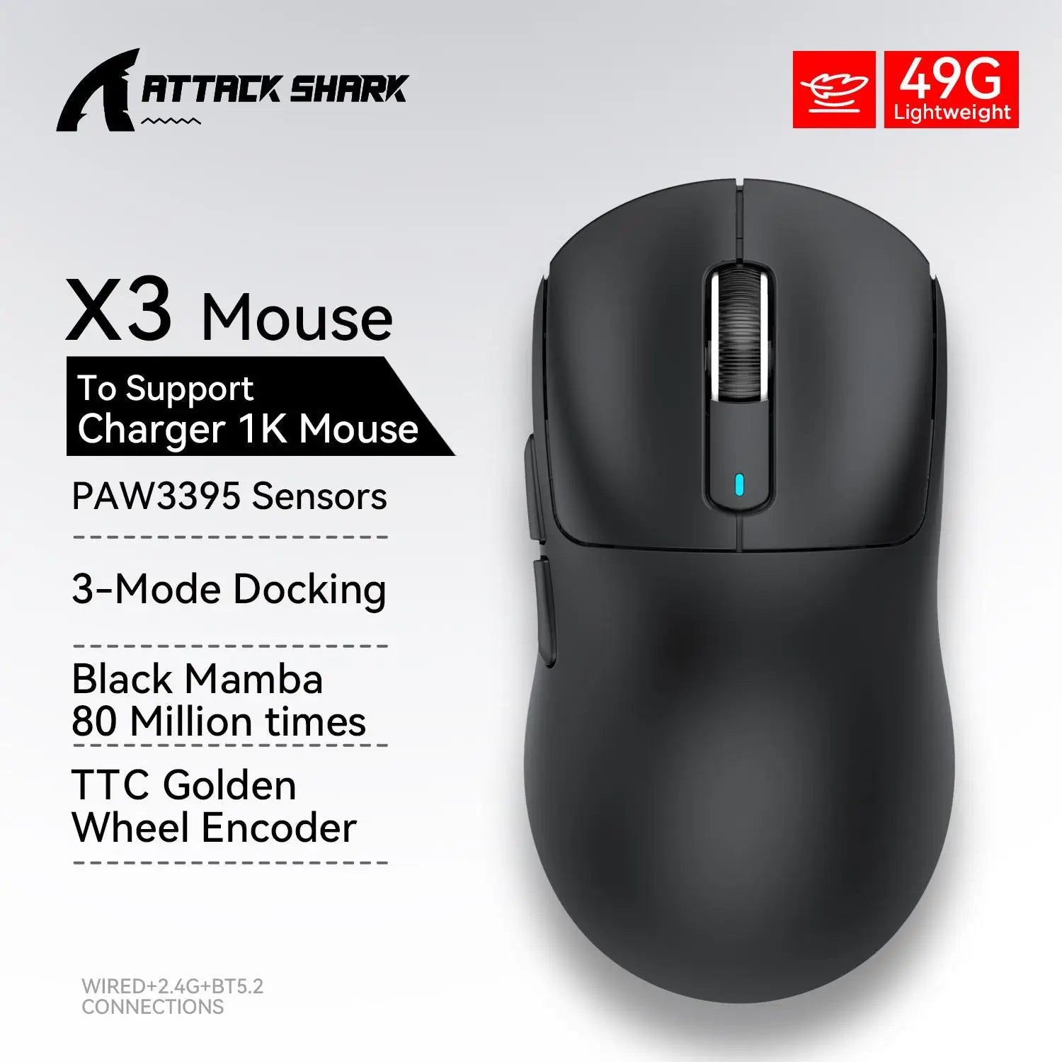 ATTACK SHARK X3 Gaming Mouse