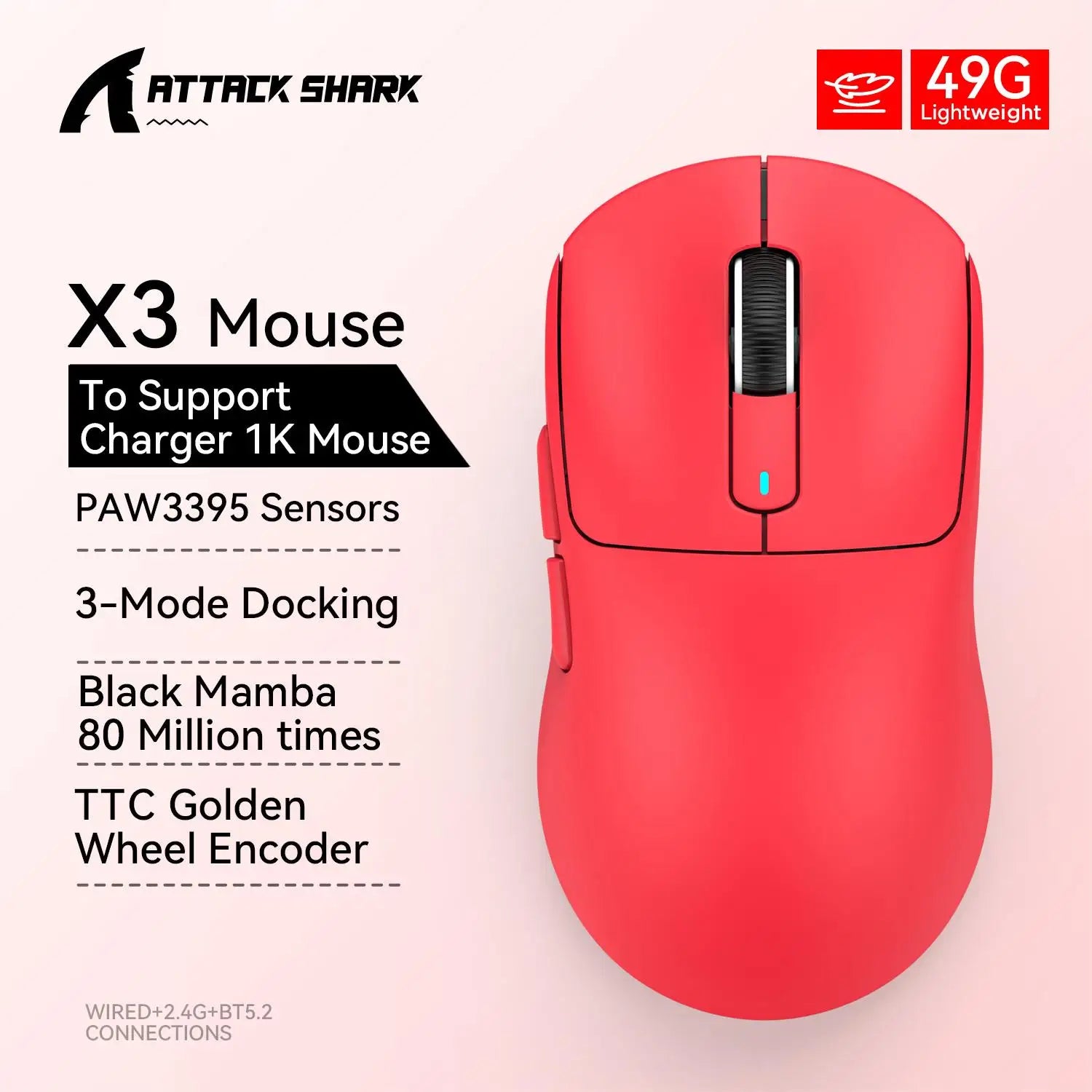 ATTACK SHARK X3 Gaming Mouse